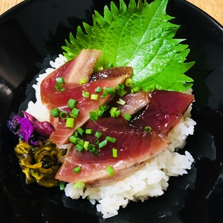 ＊カツオの漬け丼＊